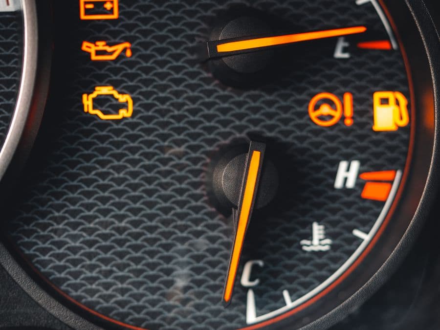 Check engine light is on